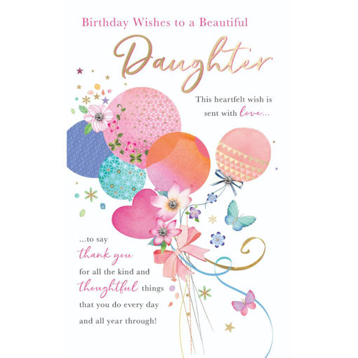 Picture of BEAUTIFUL DAUGHTER BIRTHDAY CARD